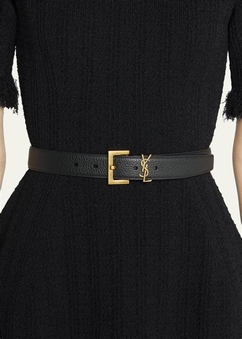 ysl calfskin belt